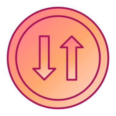 Bir yol simgesi illüstrasyonu