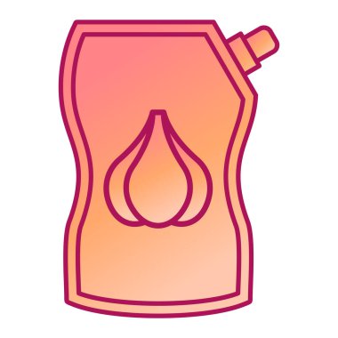 Yağ şişesi ikonu. Web için su kavanozu vektör simgelerinin özet çizimi