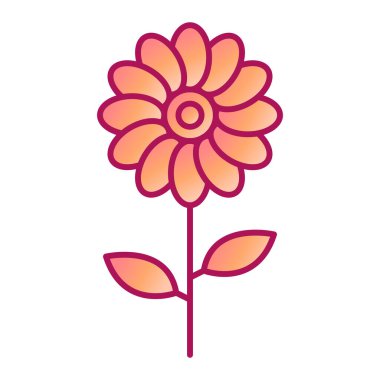 çiçek simgesi vektör illüstrasyon grafik tasarımı