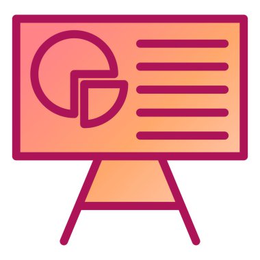 Sunum. Web simgesi basit tasarım