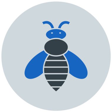 Arı. Web simgesi basit illüstrasyon