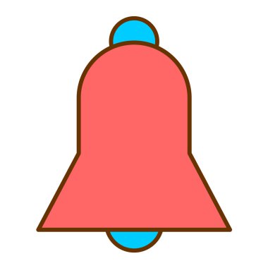 Zil. Web simgesi basit illüstrasyon