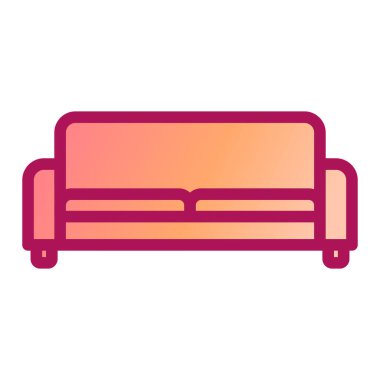 kanepe ikonu vektör illüstrasyonu