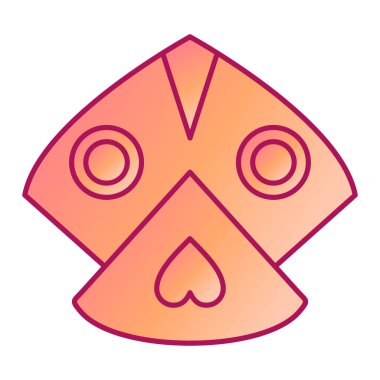 Kumarhane çipi ikon vektörü. Özet simge işareti. izole edilmiş sınır sembolü çizimi