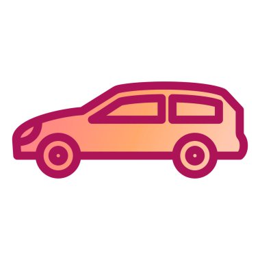 - Araba. Web simgesi basit illüstrasyon