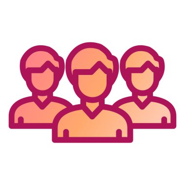 İnsanlar simge vektör illüstrasyon tasarımını avatarlar