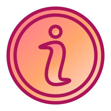 Bilgi simgesinin vektör illüstrasyonu