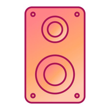 Müzik çalar simgesinin vektör illüstrasyonu