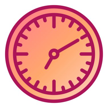 Saat. Web simgesi basit tasarım