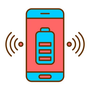 Cep telefonu simgesi vektör illüstrasyon tasarımlı akıllı telefon