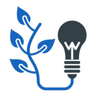 enerji lambası ikon vektör illüstrasyon tasarımı