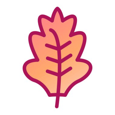 sonbahar yaprağı ikonu vektör illüstrasyon tasarımı