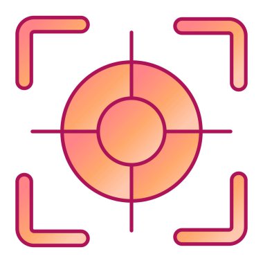 hedef simge vektör illüstrasyonu