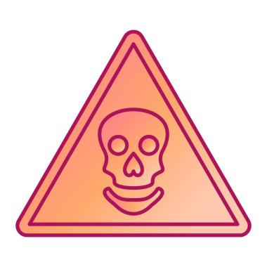 Tehlike uyarısı simgesi. Tehlike sembolü. düz dizayn. vektör illüstrasyonu