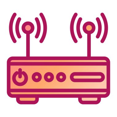 Wi-fi yönlendirici. Basit resimleme