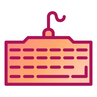 Klavye. Web simgesi basit illüstrasyon