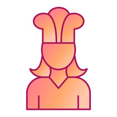 Şef Avatar simgesi vektör illüstrasyon grafik tasarımı