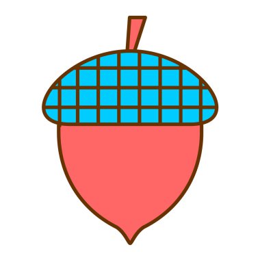 Palamut. Web simgesi basit illüstrasyon