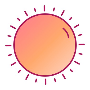 Güneş Simgesi Vektör illüstrasyonu