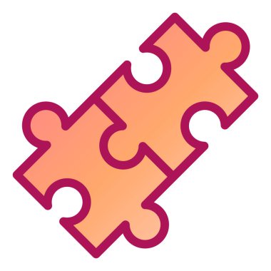 Bulmaca simgesi vektör çizimi