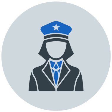 Bir kadın simgesinin vektör illüstrasyonu