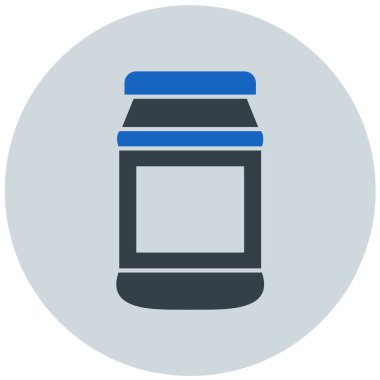 Kavanoz. Web simgesi basit illüstrasyon