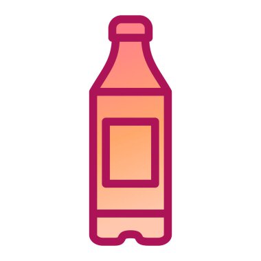 Bira şişesi ikonu. beyaz arkaplanda izole