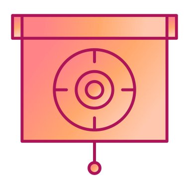 hedef simge vektör illüstrasyonu