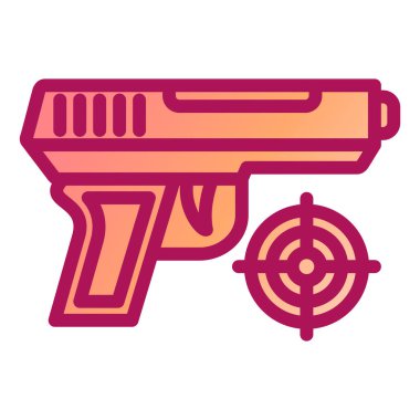 silah simgesi vektör illüstrasyonu