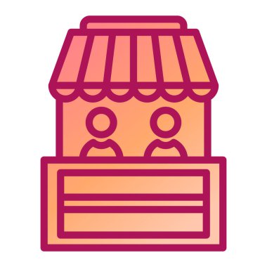 dükkan simgesi, vektör, illüstrasyon