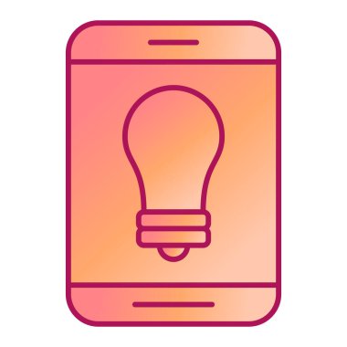 Cep telefonu simgesi, vektör illüstrasyonu