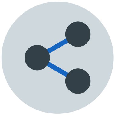 Paylaş. Web simgesi basit illüstrasyon