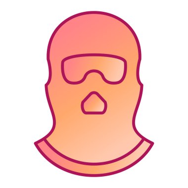 yüz maskesi simgesi. Beyaz arkaplanda izole edilmiş web tasarımı için koruyucu kask vektör simgeleri takan adamın karikatürü