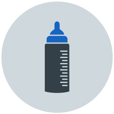 bebek şişe simgesi, vektör illüstrasyonu