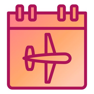 Takvim simgesi vektör illüstrasyonu