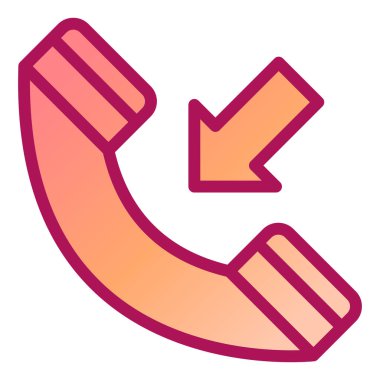 telefon arama simgesi vektör illüstrasyonu