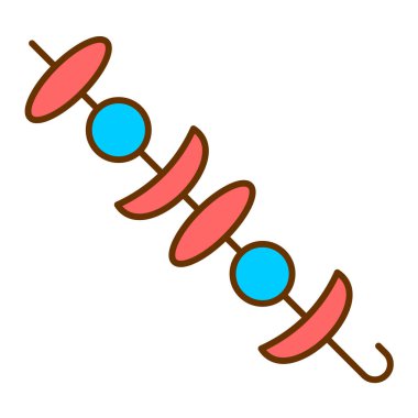 Barbekü vektör düz simgesi