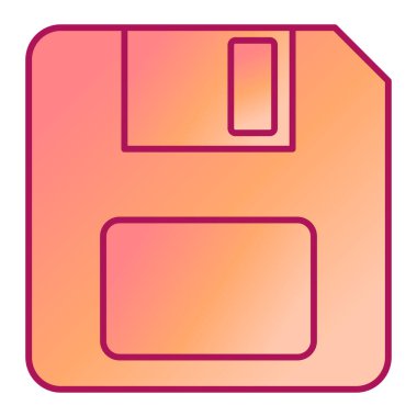 Disket simgesi. vektör illüstrasyonu