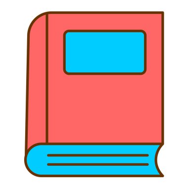 kitap simgesi vektör illüstrasyonu