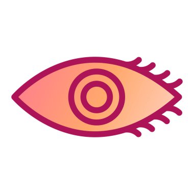 Göz simgesi vektör illüstrasyonu