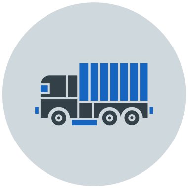 Kamyon. Web simgesi basit illüstrasyon