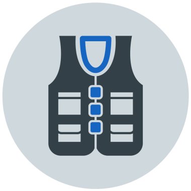 Yelek. Web simgesi basit illüstrasyon