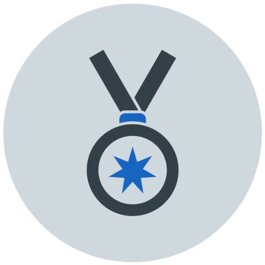 Madalya. Web simgesi basit illüstrasyon