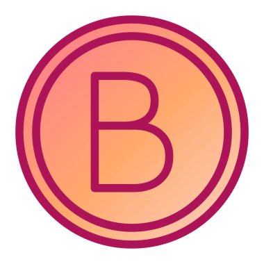 Eğilim biçimi izole edilmiş arkaplanda bitcoin simgesi