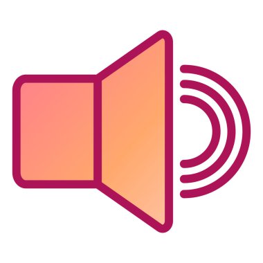 ses simgesi vektör illüstrasyonu