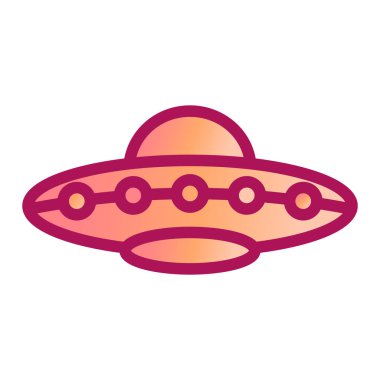 UFO simgesi vektör illüstrasyonu