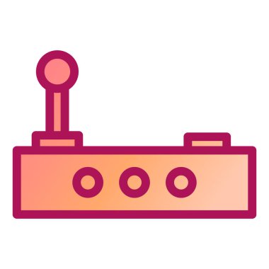 Joystick simgesi, vektör illüstrasyonu