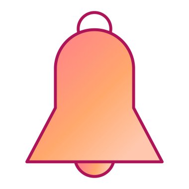 Zil. Web simgesi basit illüstrasyon