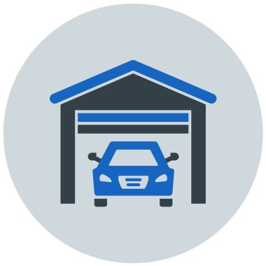 Araba garajı. Web simgesi
