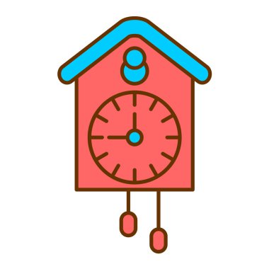 Saat simgesi vektör illüstrasyonu